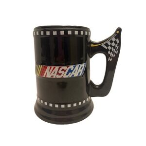 Nascar Black Mug with Red, Yellow and Blue Racing Logo Vintage 2003